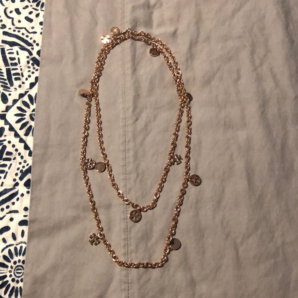 Tory Burch rose gold necklace